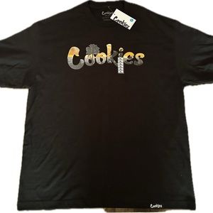 Cookies, men’s T-shirt, size extra large, black